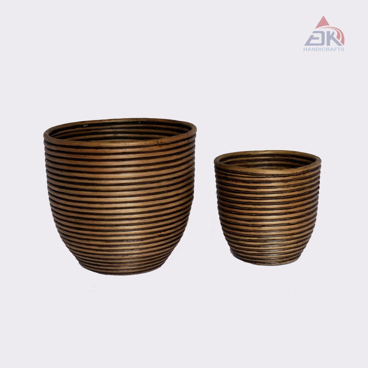 Coiled Planter Pot S/2 # DK47