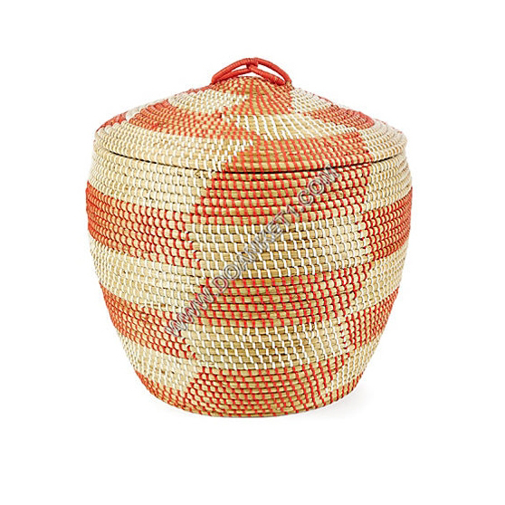 BASKET WITH LID # DK76