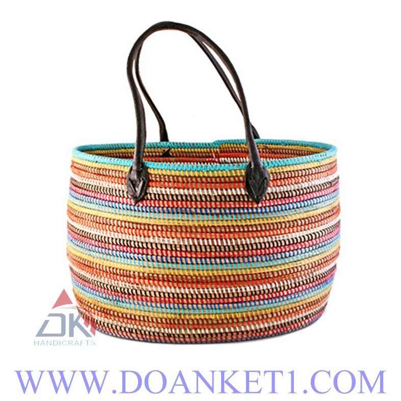 Seagrass Basket With Handle # DK219