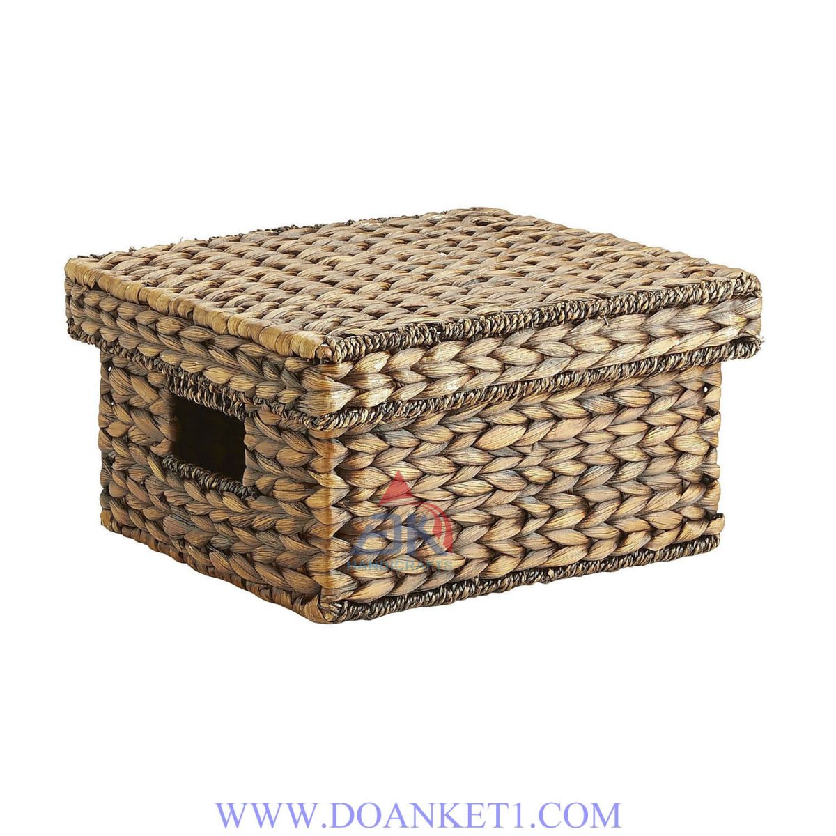 Water Hyacinth Basket With Lid # DK272