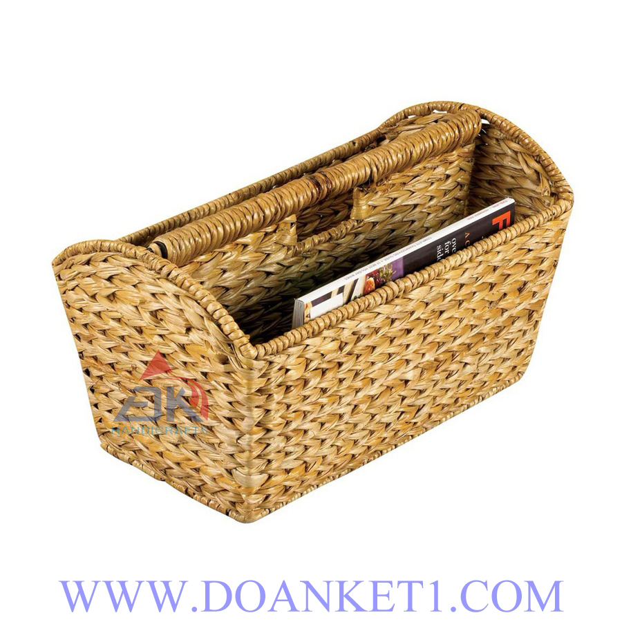 Water Hyacinth Magazine Basket # DK298