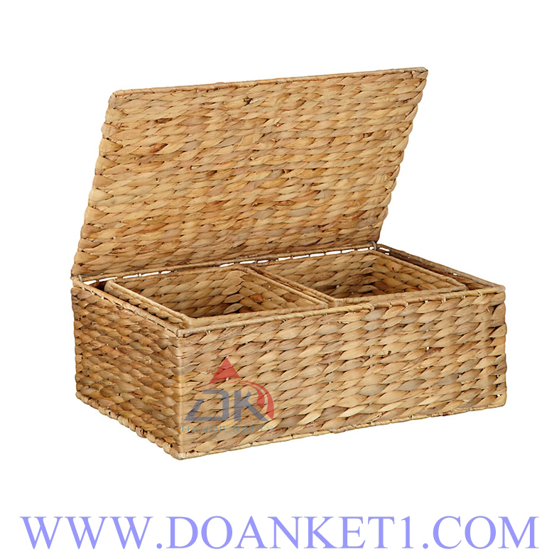 Water Hyacinth Basket S/3 # DK413